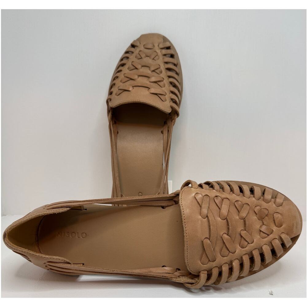 Women’s Nisolo Huarache Sandal - Almond Leather - Slip-On - Size 11 - New
